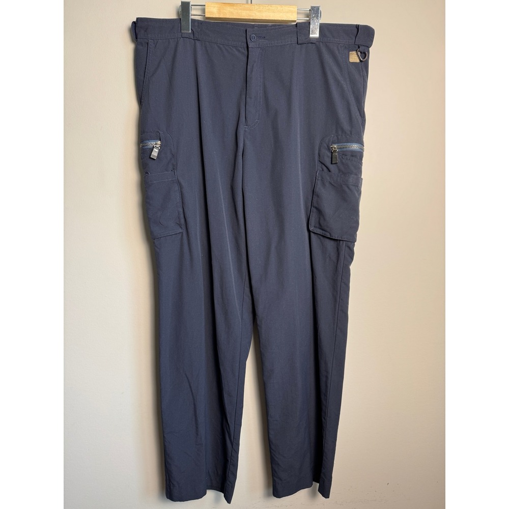 Tilley Mens Navy Blue Cargo Hiking Pants Outdoor Gorpcore Hiking Tag: 36 Fit: 39